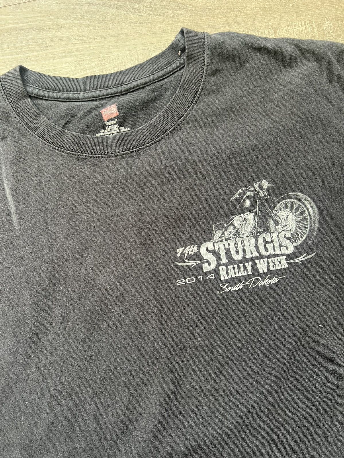 Vintage Vintage Y2K Faded Sturgis Bike Week Harley Graphic Biker Tee Size US XL / EU 56 / 4 - 3 Thumbnail