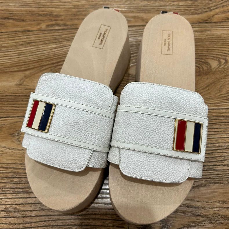 Thom Browne Thom Browne Heathered slippers Size US 7.5 / IT 37.5 - 1 Thumbnail