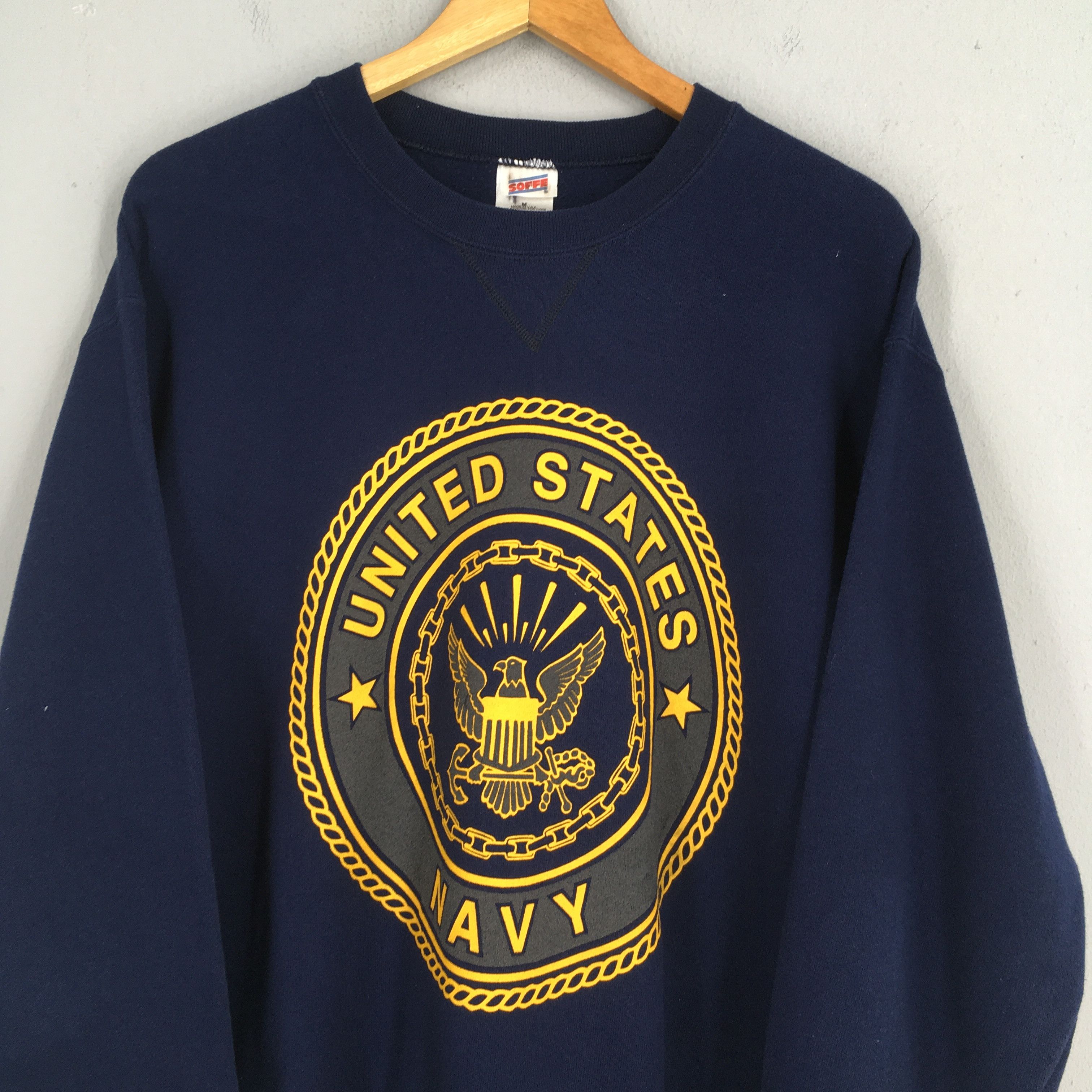 Vintage Vintage United States Navy Sweatshirt Medium Size US M / EU 48-50 / 2 - 2 Thumbnail