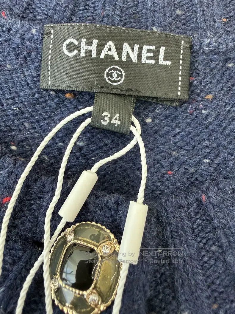Other Chanel Ski Series Blue Deer Knitted Cardigan Sweater Size XXS / US 00 / IT 34 - 4 Thumbnail