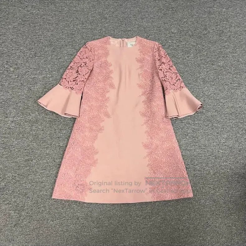 Valentino Valentino Pink lace dress Size S / US 4 / IT 40 - 1 Thumbnail