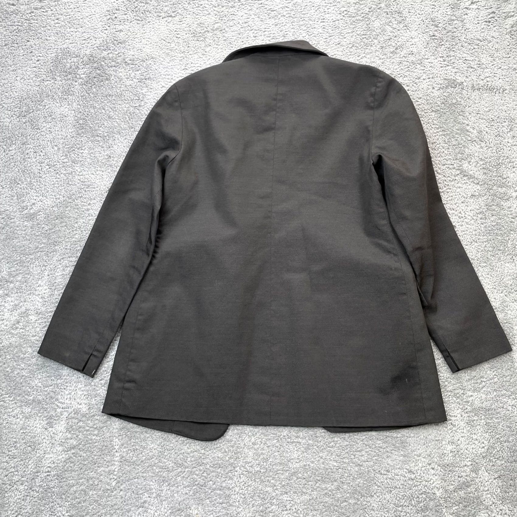 Vintage VINTAGE Lat Naylor Think Tank Jacket Womens Regular Gray Wool Blend Formal Blazer Coat 4 Button Collared Lined Pinch? Size S / US 4 / IT 40 - 2 Thumbnail
