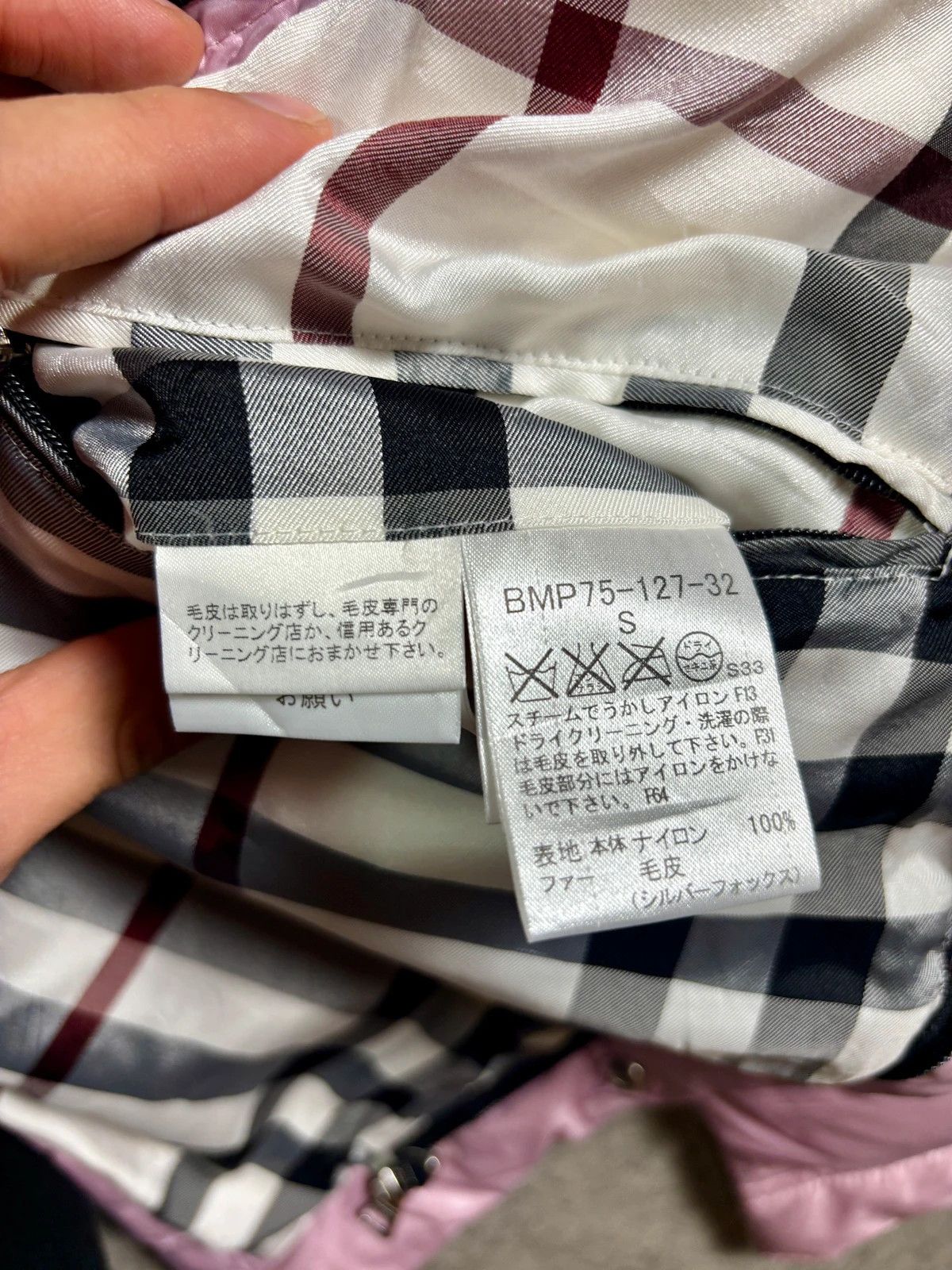 Burberry Burberry puffer fur jacket black label pink made in Japan Size US S / EU 44-46 / 1 - 10 Thumbnail