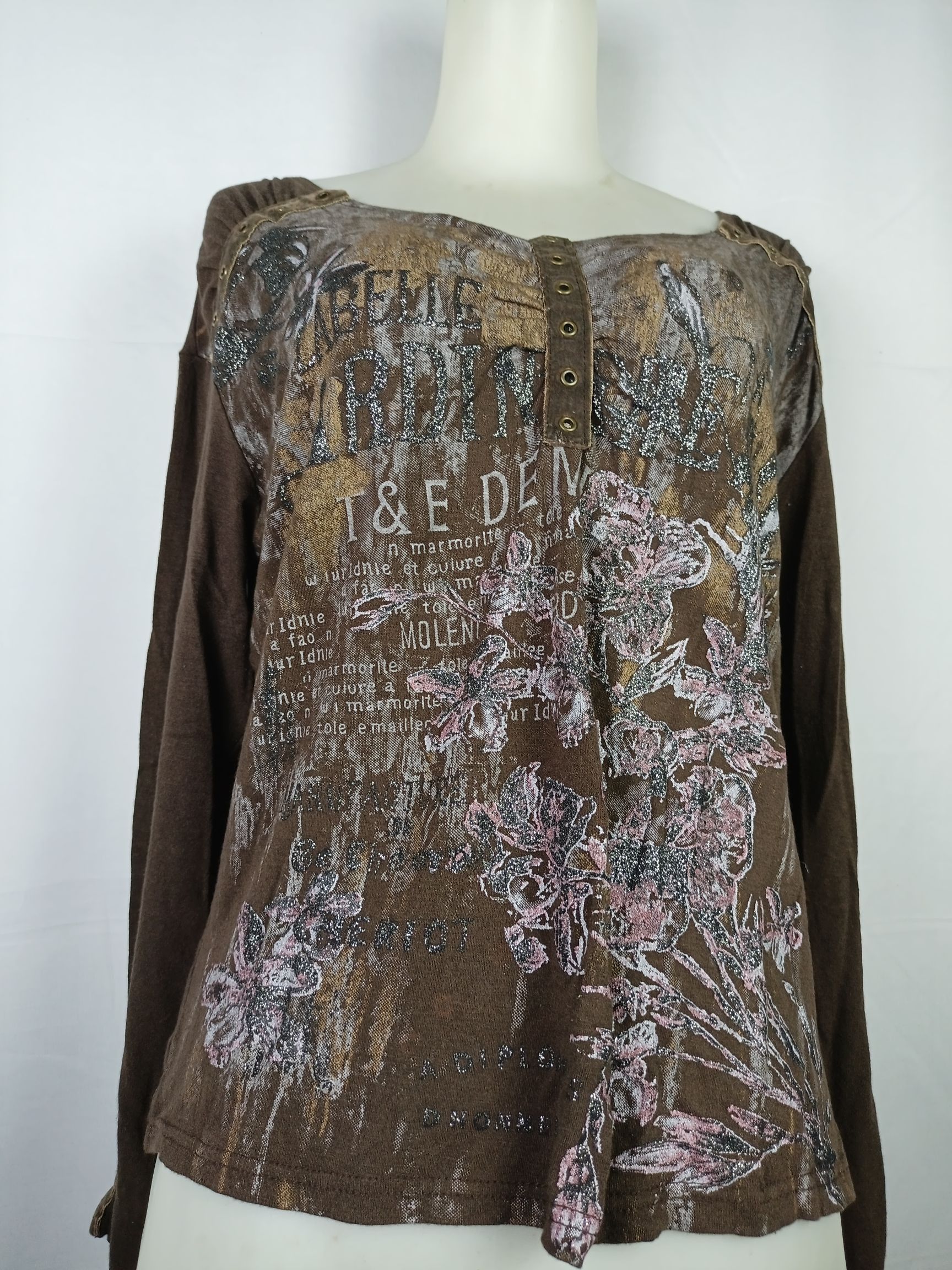 Japanese Brand Japanes Women's Studded Long Sleeve TShirt If6was9 LGB style Size XL / US 12-14 / IT 48-50 - 8 Thumbnail