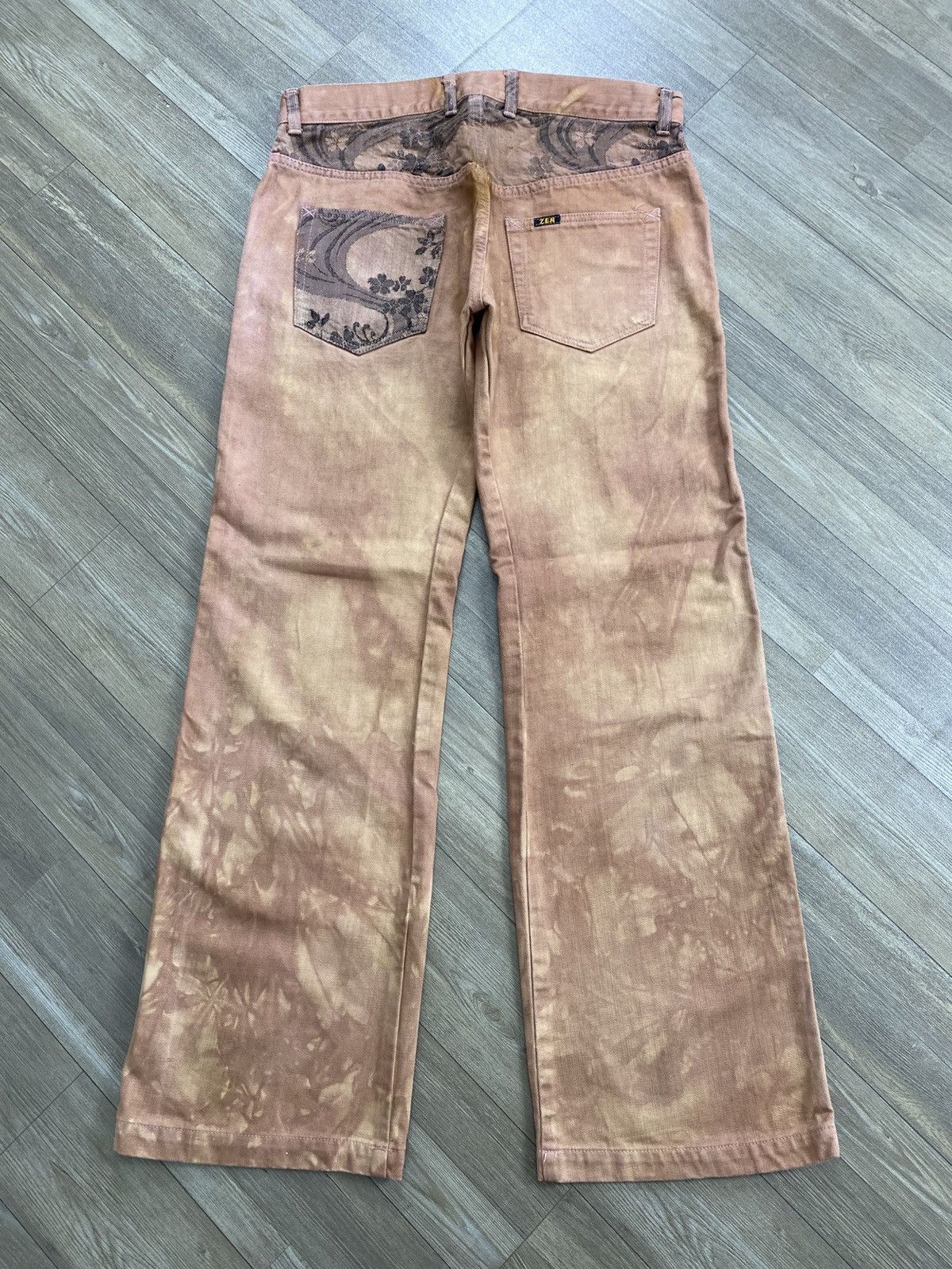 Mizra Jeans Kyoto Rare Mizra Kyoto Reconstructed Hybird Patch Seasoned Denim Size US 34 / EU 50 - 16 Thumbnail