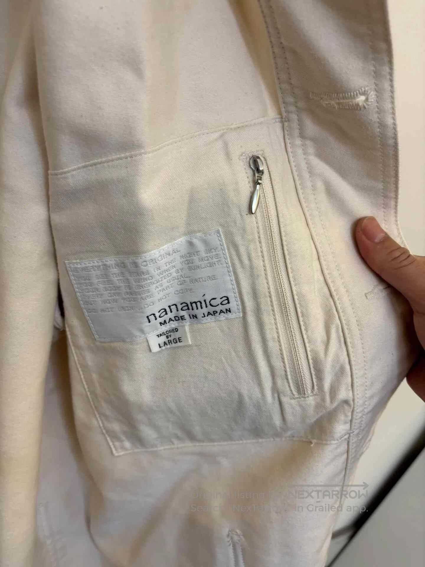 Nanamica nanamica Japanese Mole Skin Workwear. Size US L / EU 52-54 / 3 - 7 Thumbnail