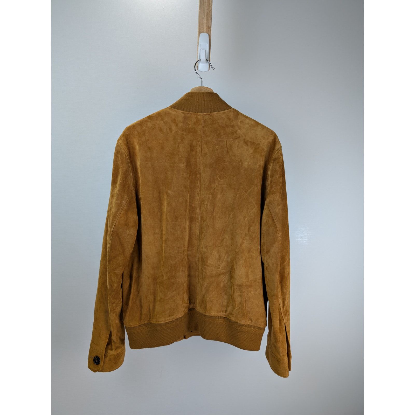 Loro Piana o1rshd1 Suede Jacket Suede Button Jacket in Cognac Size US M / EU 48-50 / 2 - 12 Thumbnail