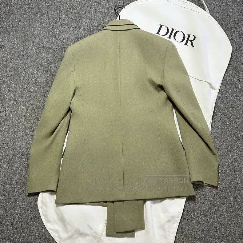 Dior Dior 23ss pine green structural double-layer collar wool s Size 48R - 3 Thumbnail