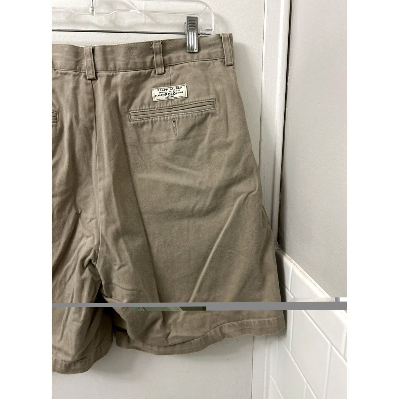 Polo Ralph Lauren VTG Polo Ralph Lauren Tyler Shorts Mens 35 Tan Khaki Chino Pleated YKK Cotton Size US S / EU 44-46 / 1 - 7 Thumbnail