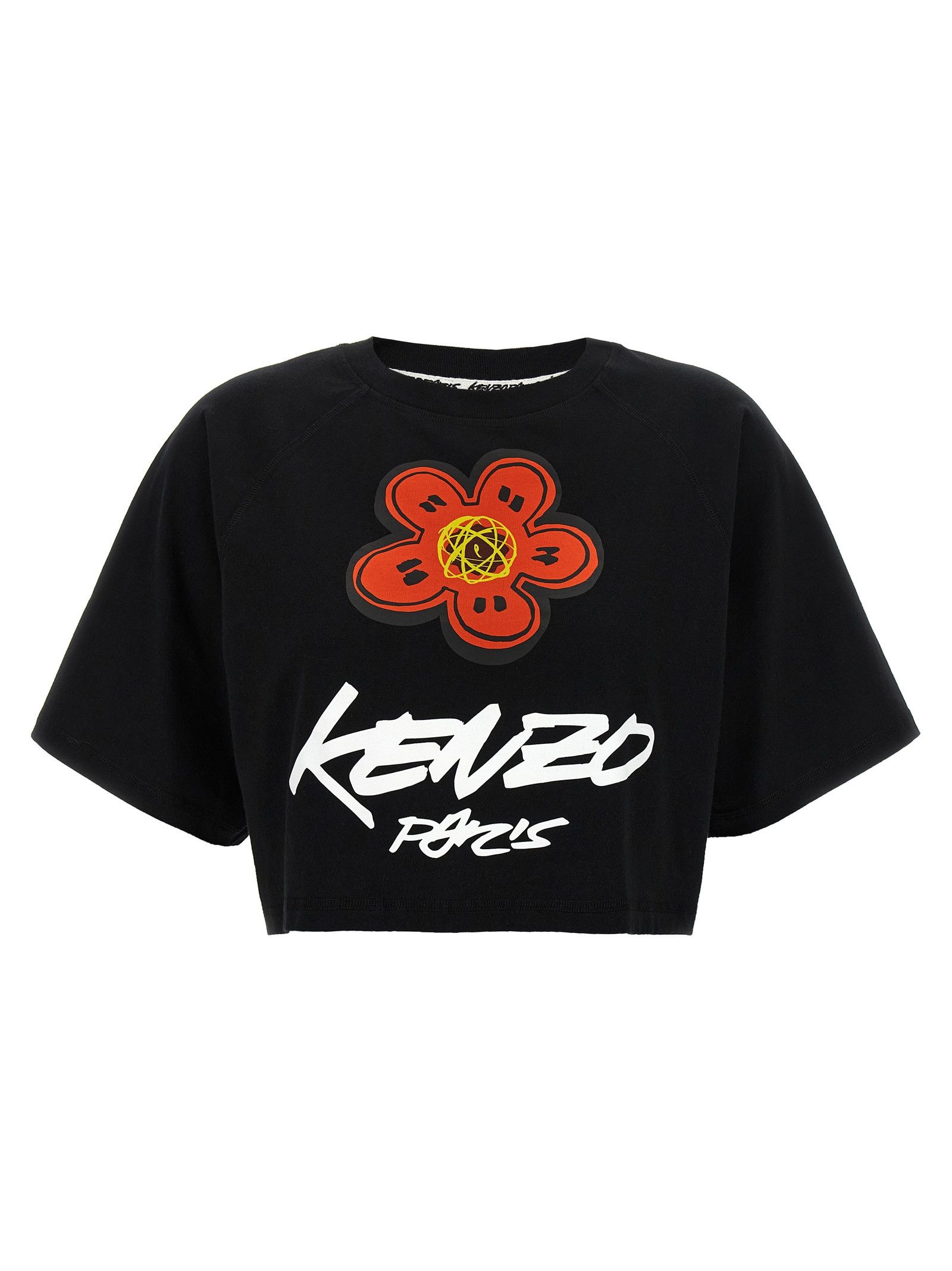 Kenzo 'Futura' Cropped T-Shirt Size S / US 4 / IT 40 - 1 Thumbnail