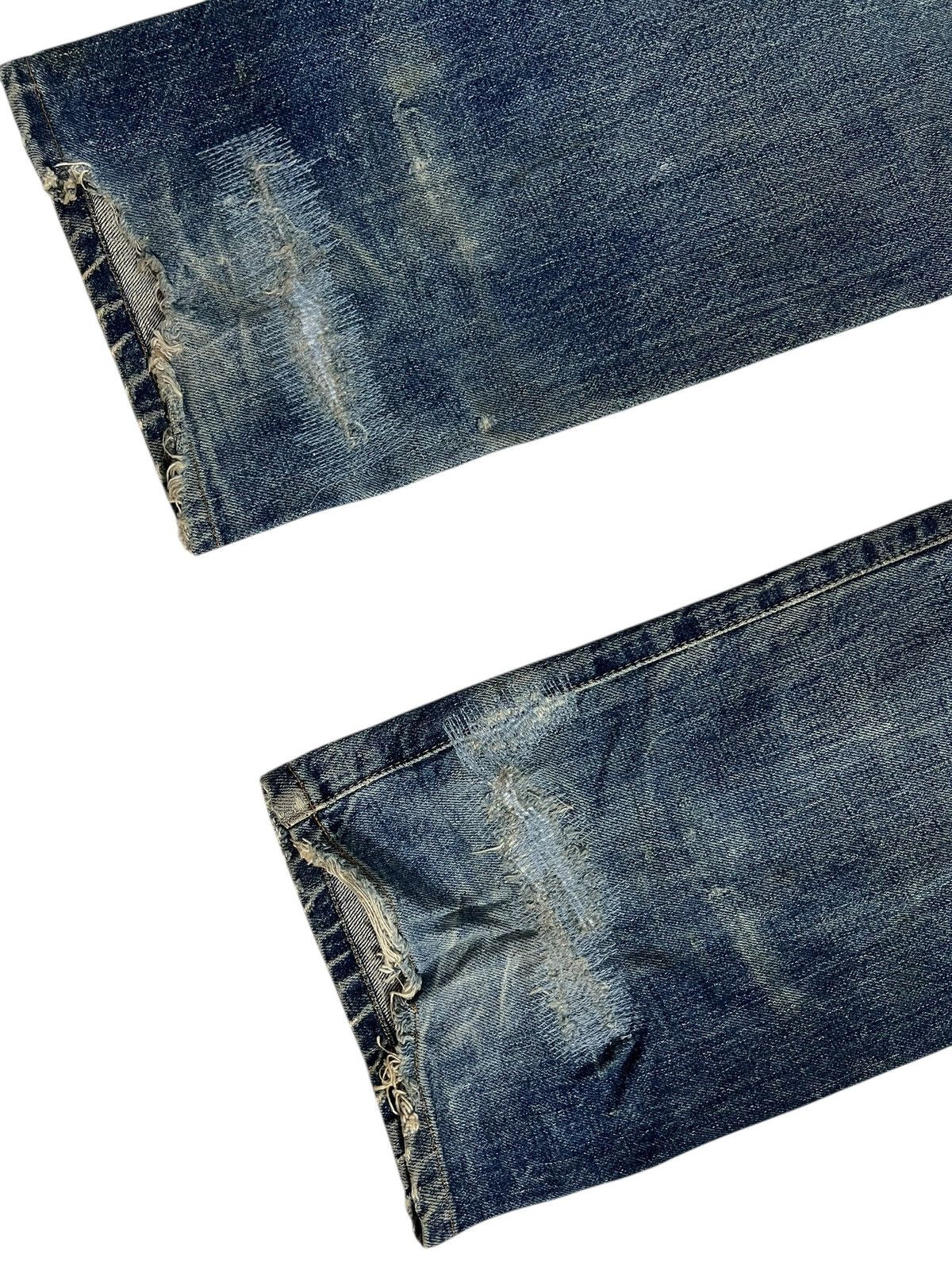 Levi's Vintage Levis 502 Big E Rusty Distress Selvedge Jean Size US 30 / EU 46 - 13 Thumbnail