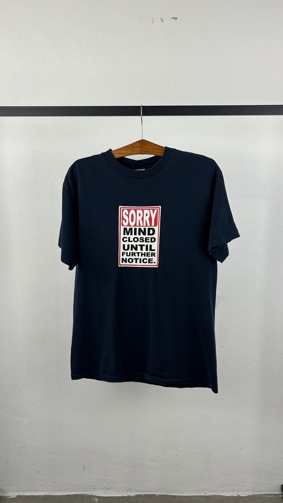 Vintage 1990s Wording Tee Size US M / EU 48-50 / 2 - 4 Thumbnail