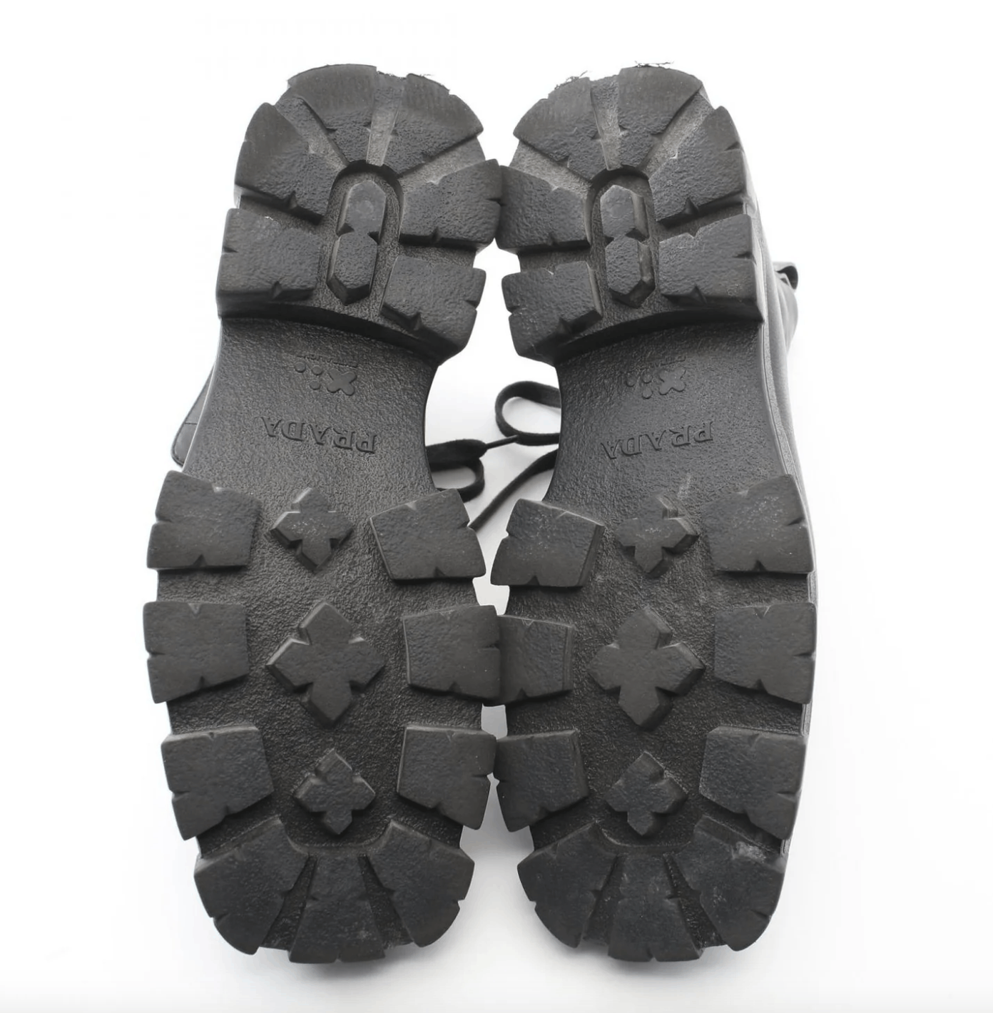 Prada Prada Men Monolith Lug Sole Leather Combat Black 2TG207 7.5 Size US 7.5 / EU 40-41 - 6 Thumbnail