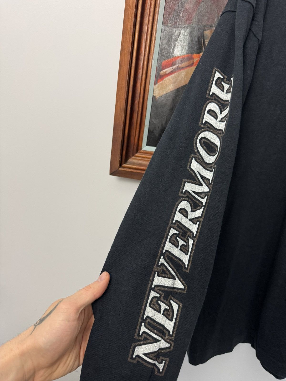 Band Tees Vintage 90s Nevermore In Memory Rare Metal Band Longseleve Size US XL / EU 56 / 4 - 3 Thumbnail