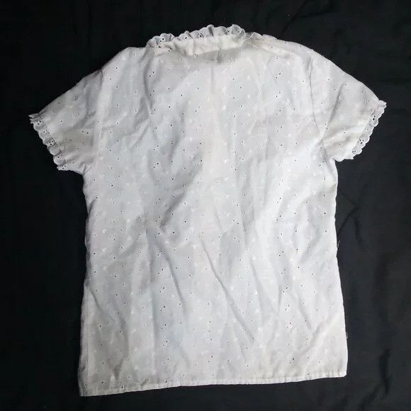 Other Vintage Forget Me Nots Lisa Of London Lace Blouse Top Shirt Size S / US 4 / IT 40 - 6 Thumbnail