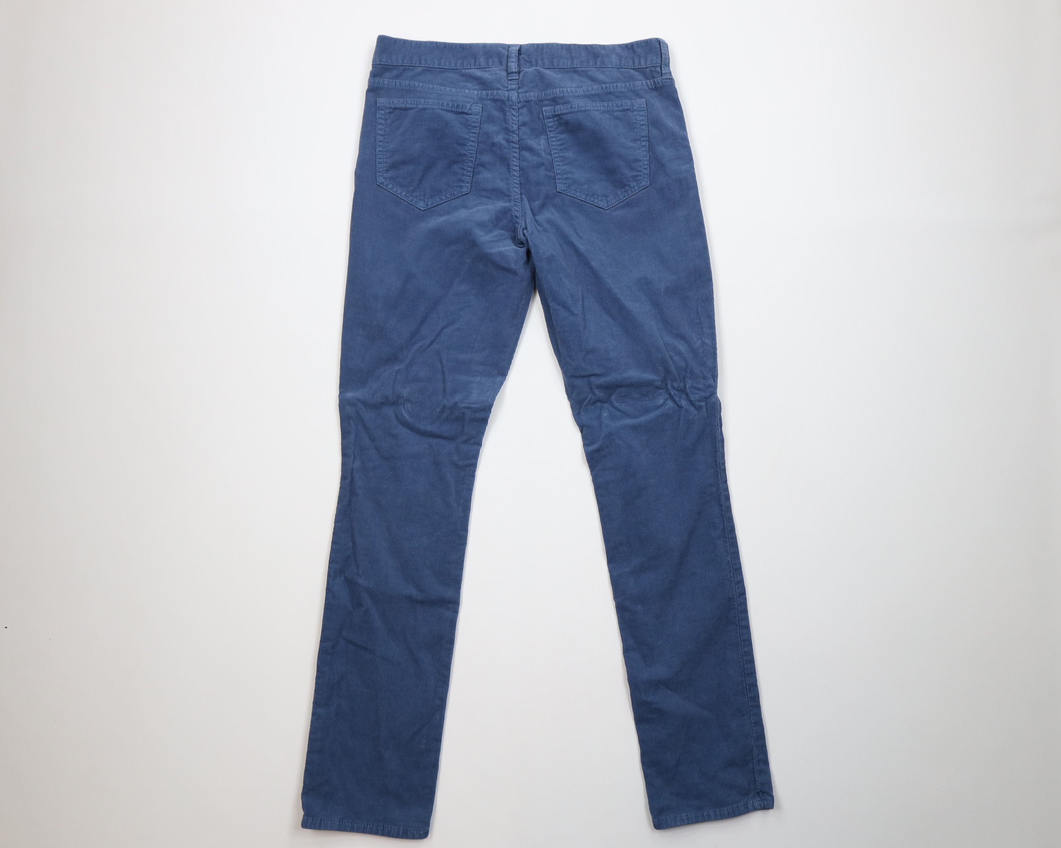 J.Crew J Crew Reid Skinny Straight Leg Corduroy Chino Pants Blue Size 28" / US 6 / IT 42 - 8 Thumbnail