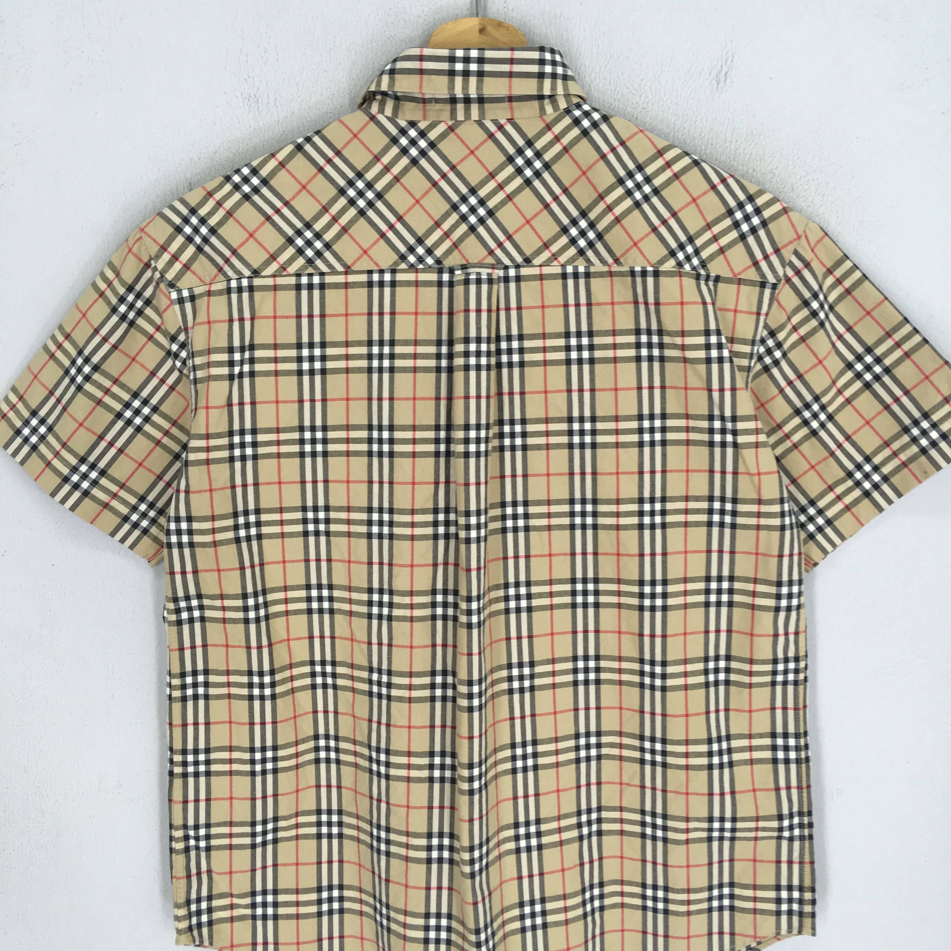 Burberry Burberry Nova Check Beige Luxury Style Button Down Shirt Size US S / EU 44-46 / 1 - 7 Thumbnail