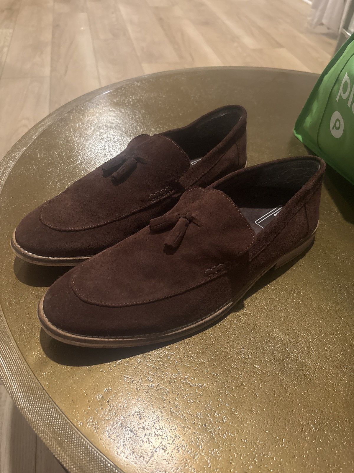 Asos Brown suede tassel loafers Size US 14 / EU 47 - 1 Thumbnail