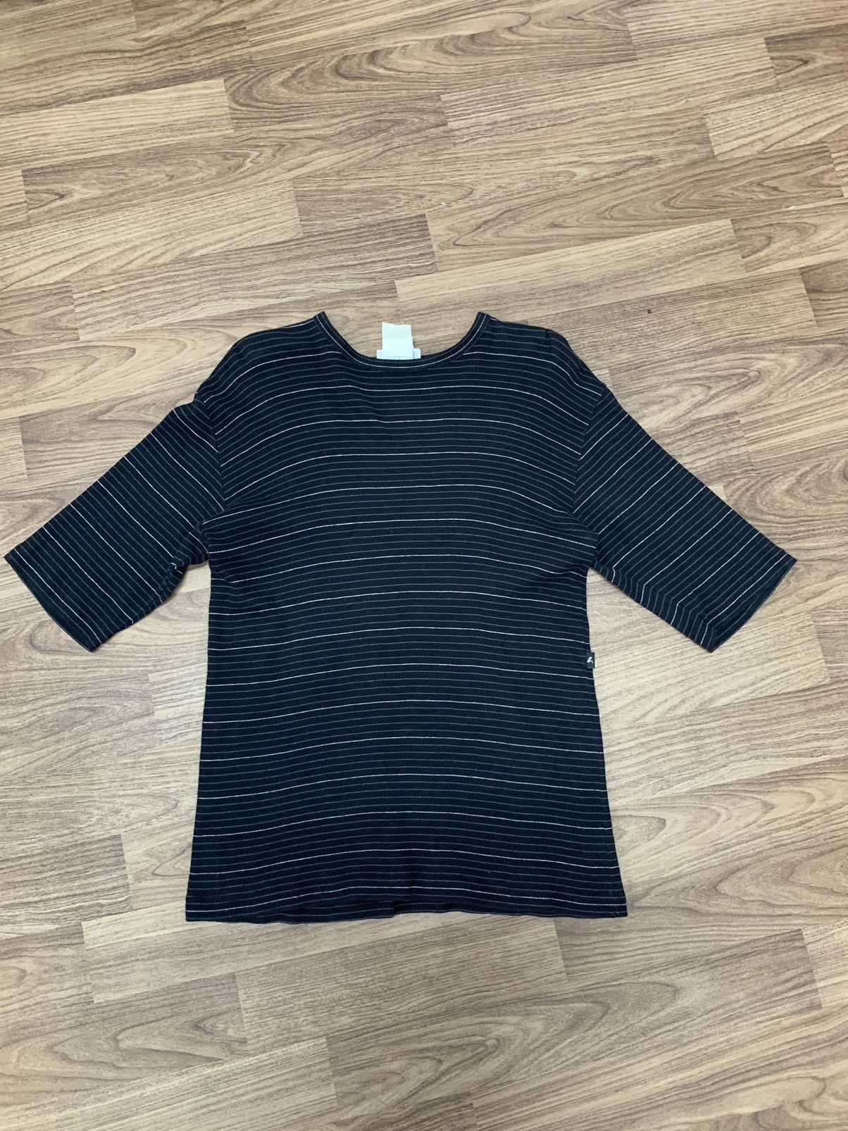 Japanese Brand Agnes B Homme Paris Stripe Tee Size S / US 4 / IT 40 - 1 Thumbnail