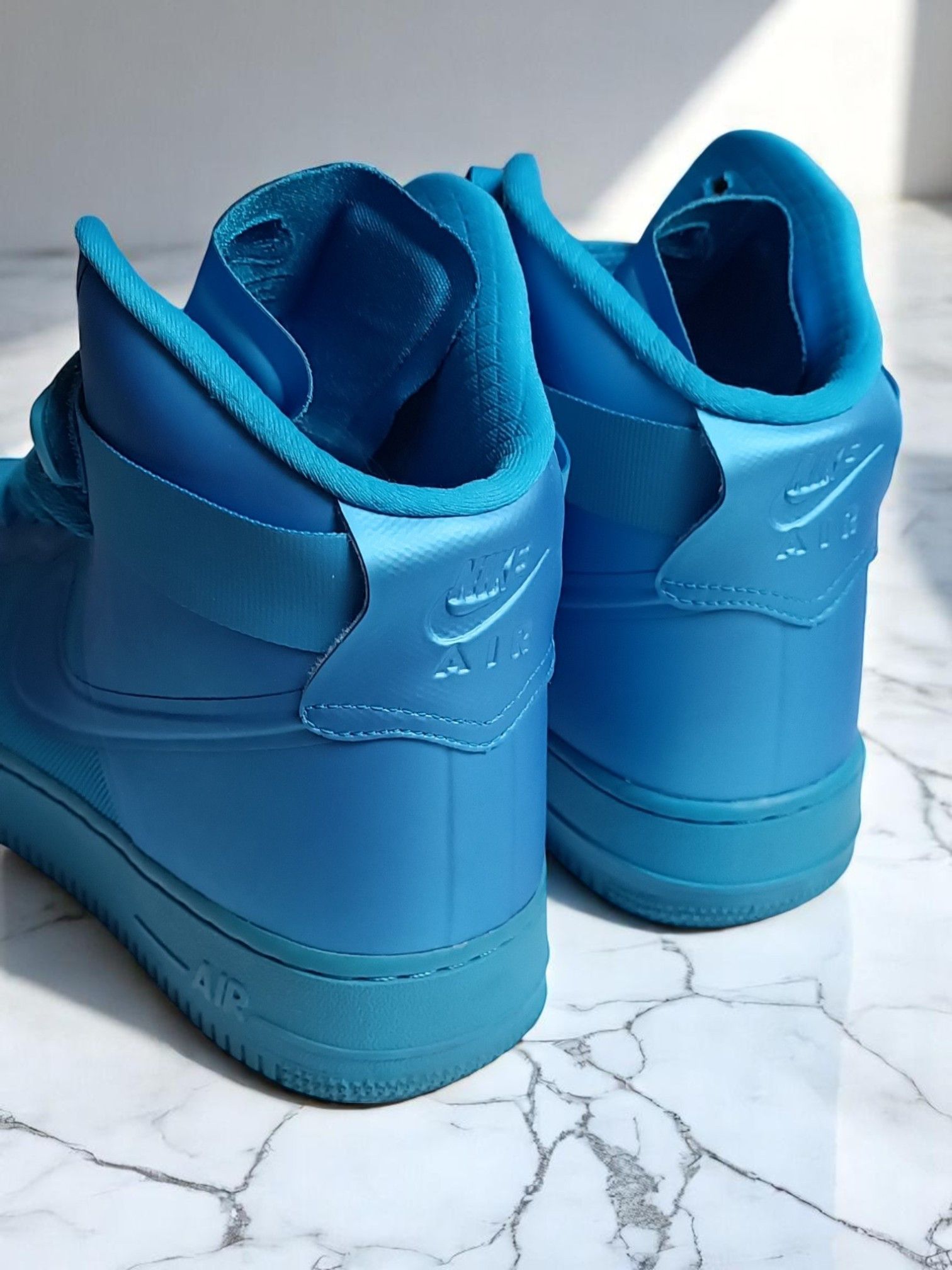 Nike NIKE AIR FORCE 1 HI HYPERFUSE PRM 'BLUE GLOW' DS (2011) Size US 10 / EU 43 - 19 Thumbnail