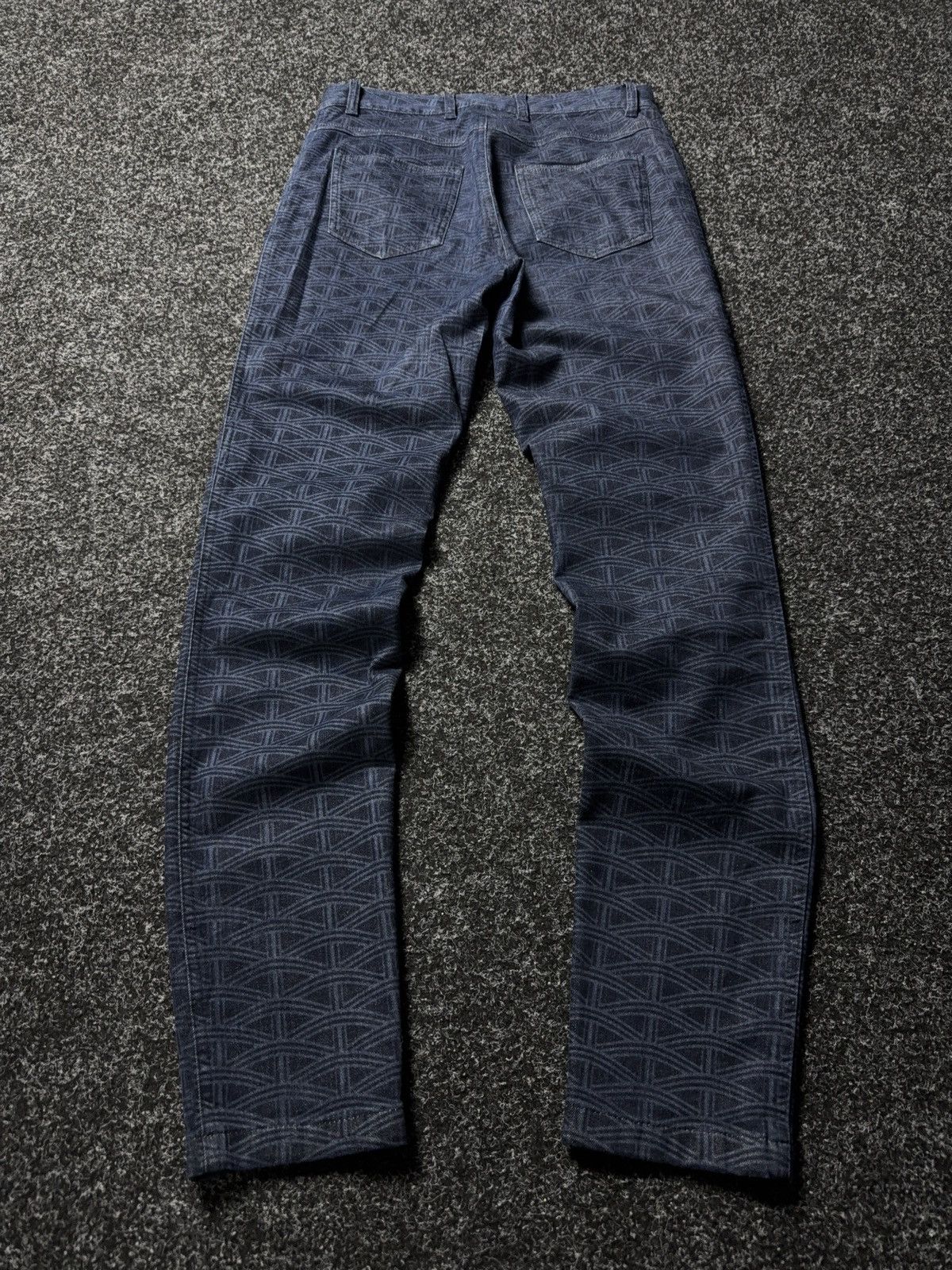 Escada Luxury Escada Geometric Pattern Denim Trousers Women’s 36 Size 30" / US 8 / IT 44 - 10 Thumbnail