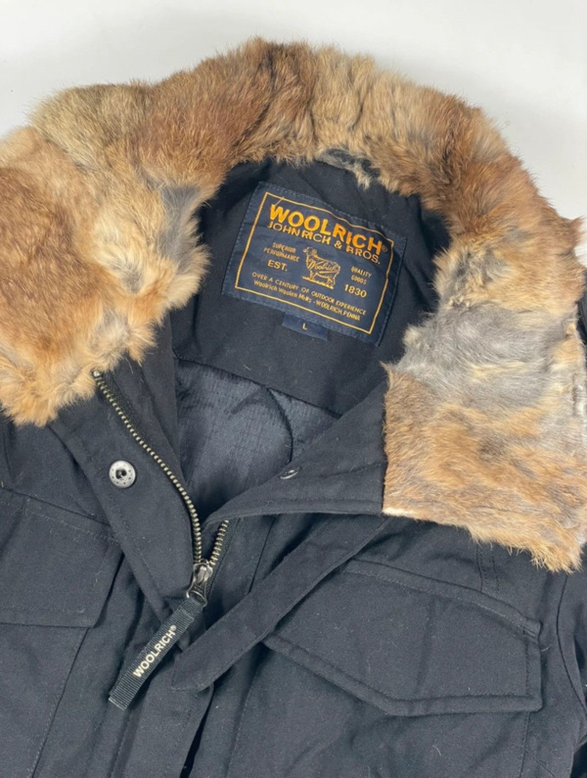 Woolrich Woolen Mills Woolrich coat jacket women rare black quality Size L / US 10 / IT 46 - 2 Thumbnail