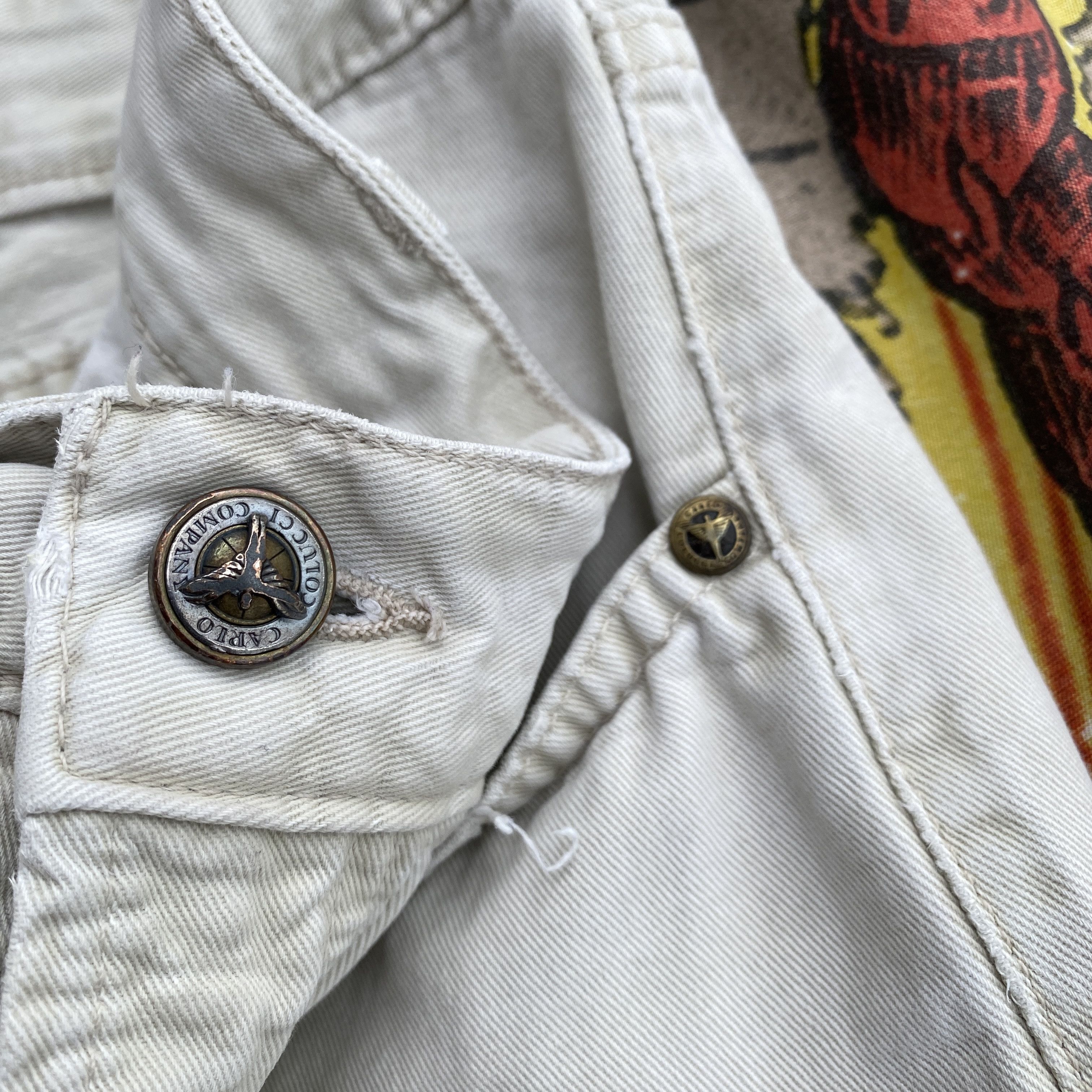 Carlo Colucci × Vintage Carlo Colucci vintage beige jeans - 36 x 34 Size US 36 / EU 52 - 7 Thumbnail