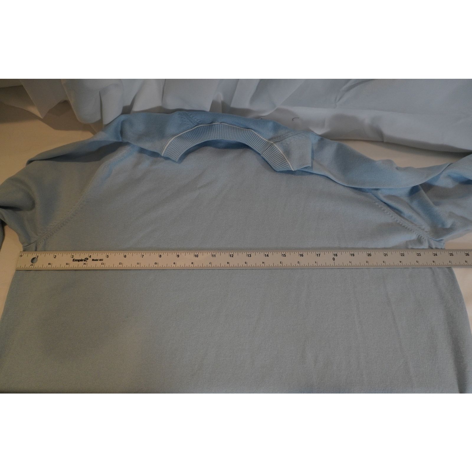 BUGATCHI Bugatchi Mens Knit Ice Blue Luxury Pullover Cotton Blend NWT Size US XXL / EU 58 / 5 - 4 Thumbnail
