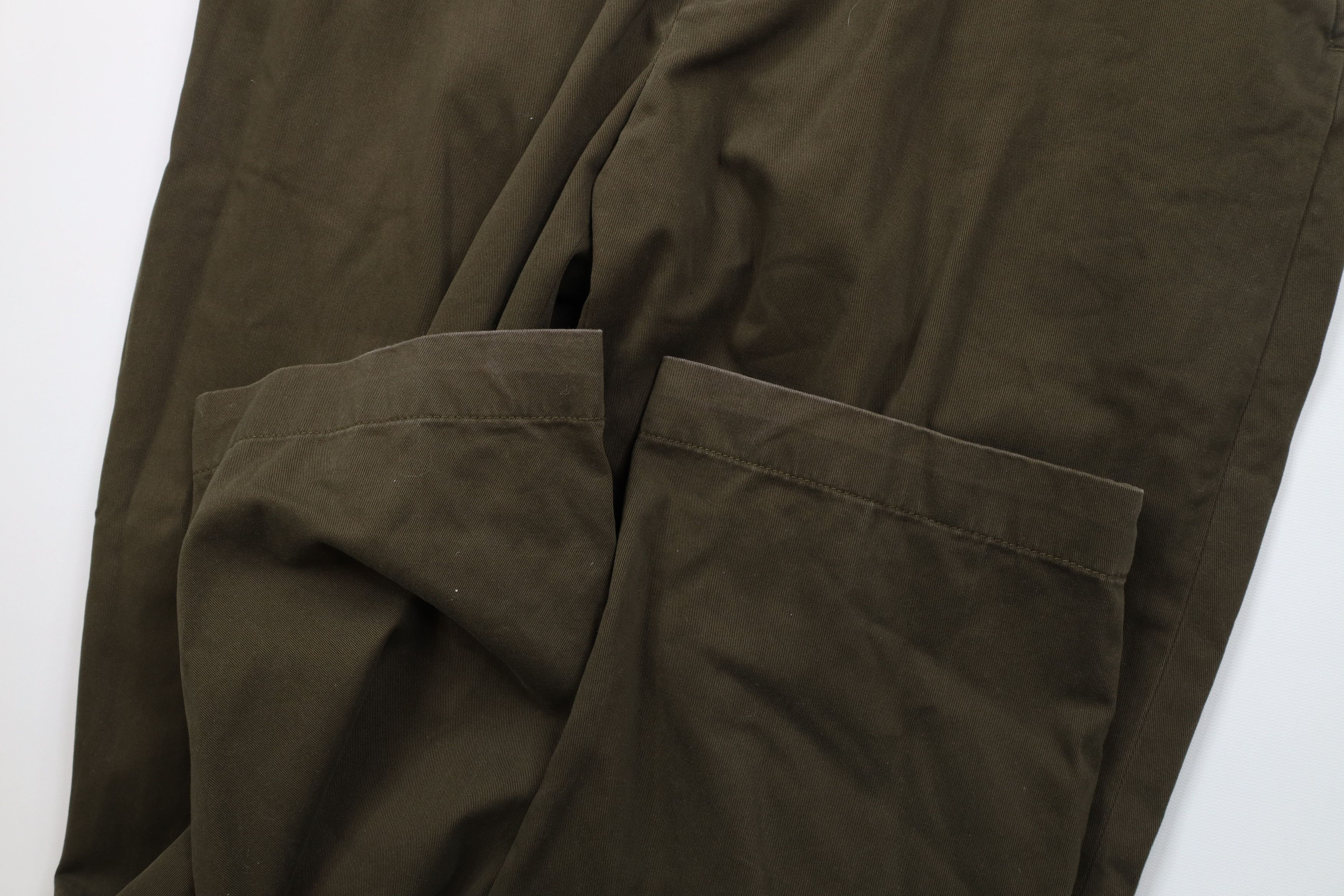 Ralph Lauren × Vintage Vintage 90s Ralph Lauren Leg Chino Pants Olive Green Cotton Size US 38 / EU 54 - 5 Thumbnail