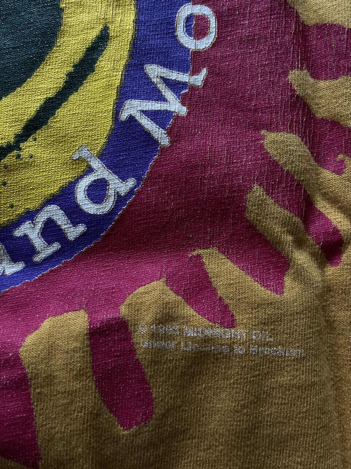 Band Tees × Vintage Midnight Oil Earn, Sun, Moon 1990's Band T-Shirt Size US L / EU 52-54 / 3 - 5 Thumbnail