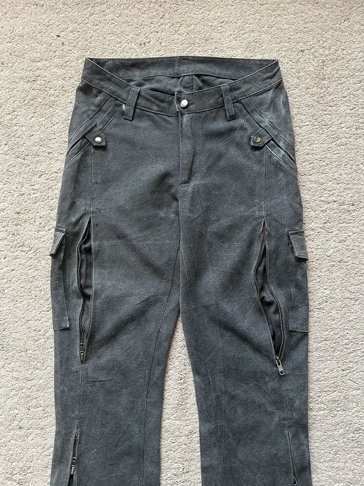Kadoya 2000s Kadoya Leather Duck Cotton Motorcycle Flare Pant Size US 29 - 4 Thumbnail