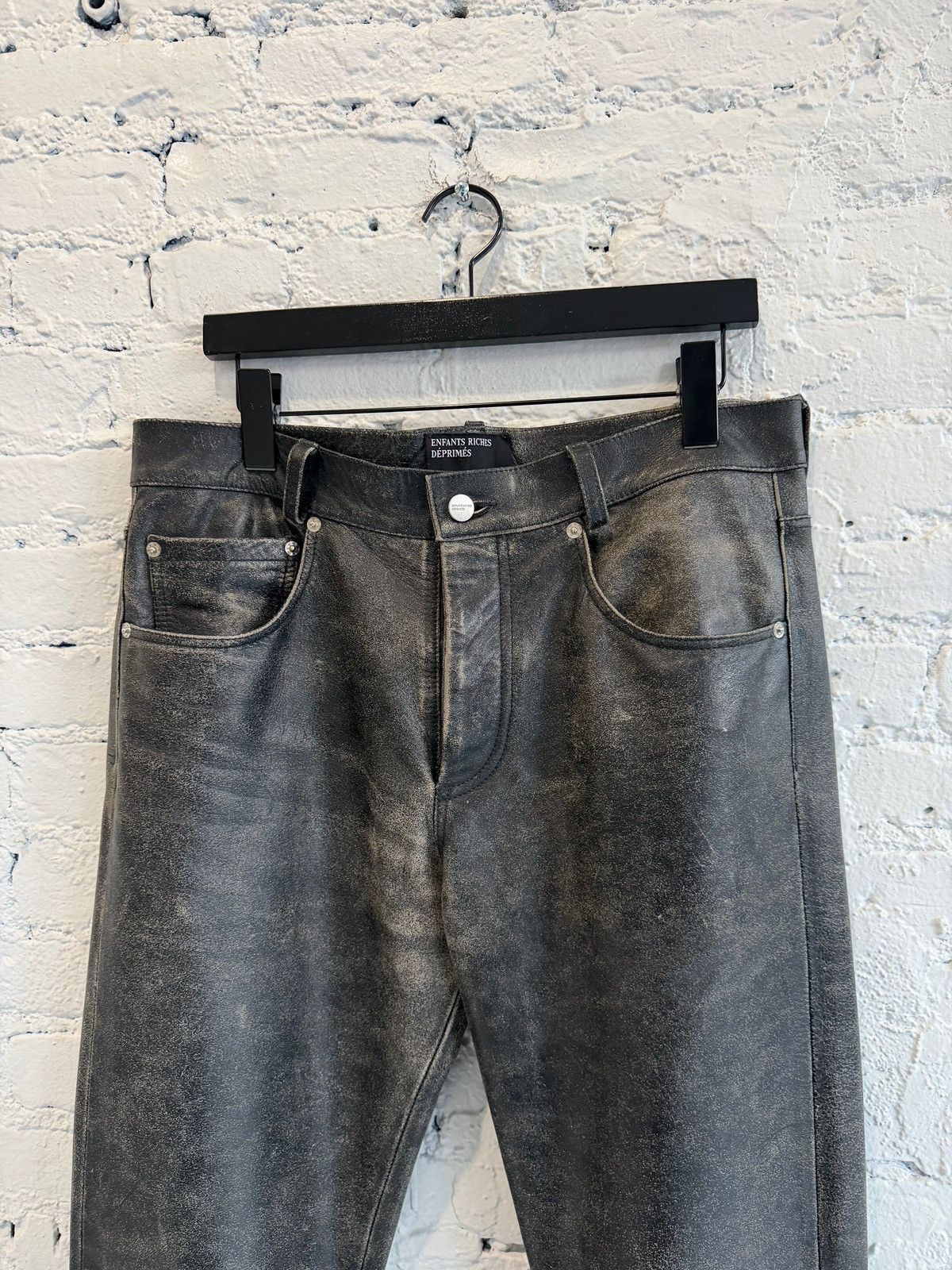 Enfants Riches Deprimes ERD REPAIRED LEATHER FLARES Size US 32 / EU 48 - 2 Thumbnail