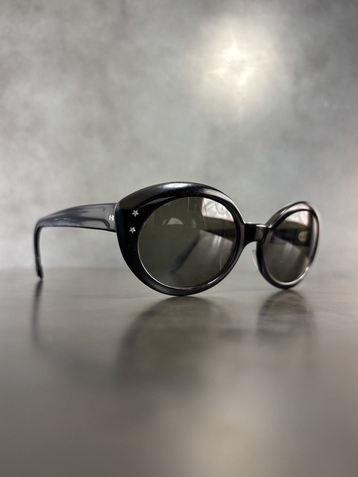 Vintage 1960s Sunglasses Frames True Vintage Cat Eye Oval France USA Size ONE SIZE - 17 Thumbnail