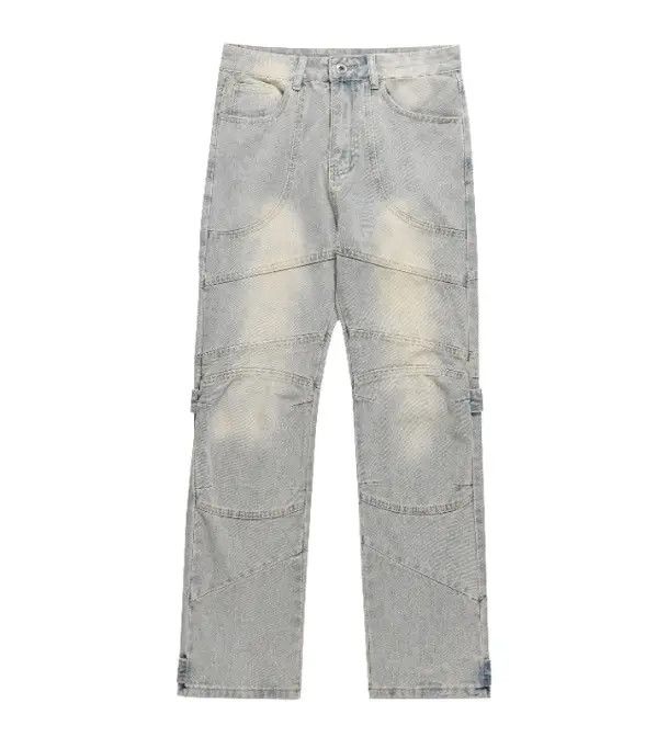 Japanese Brand Eno Vintage street wash casual straight loose cargo jeans Size US 32 / EU 48 - 5 Thumbnail