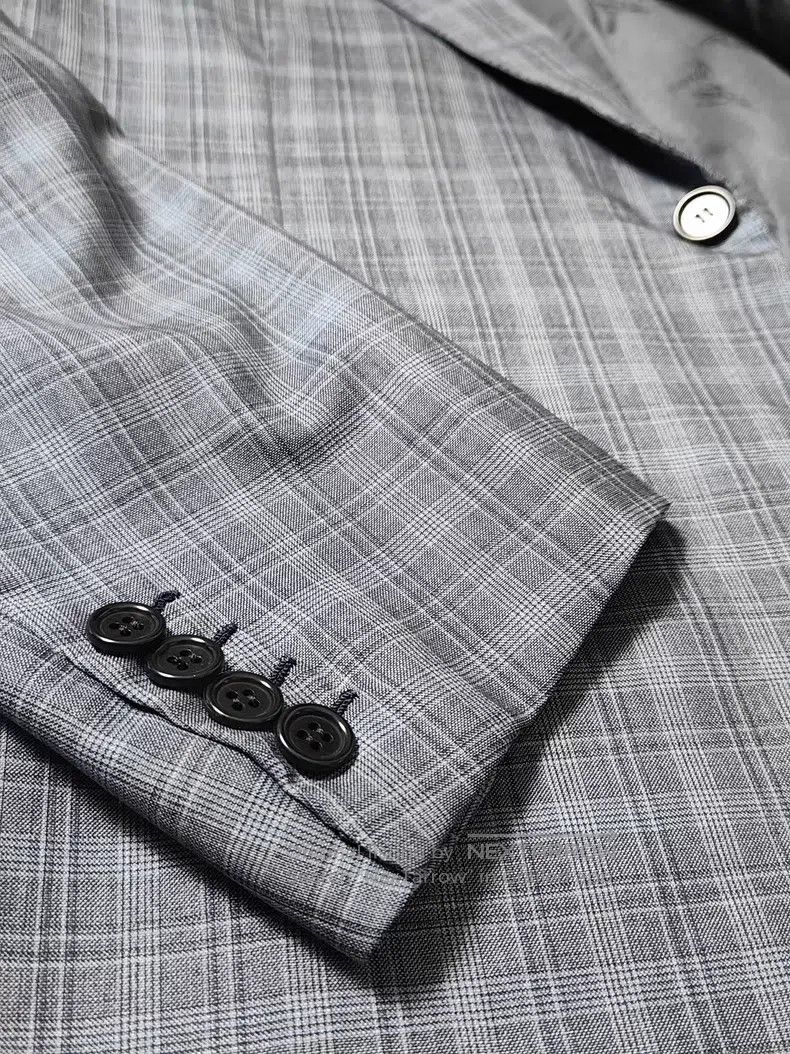 Brioni Brioni Wool and silk checkered handmade single-breasted su Size US XL / EU 56 / 4 - 7 Thumbnail