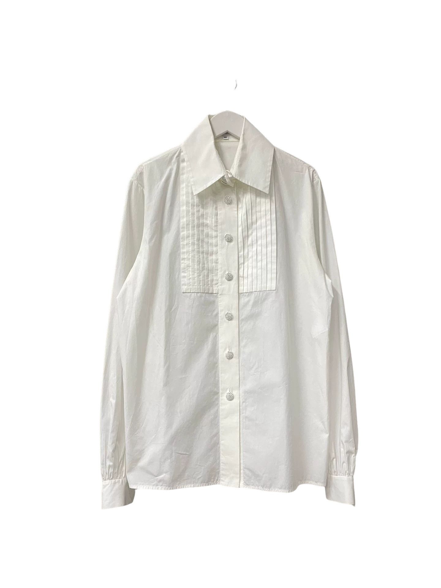 Chanel Chanel Pleated Button Up Shirt Size 42 Size M / US 6-8 / IT 42-44 - 1 Thumbnail