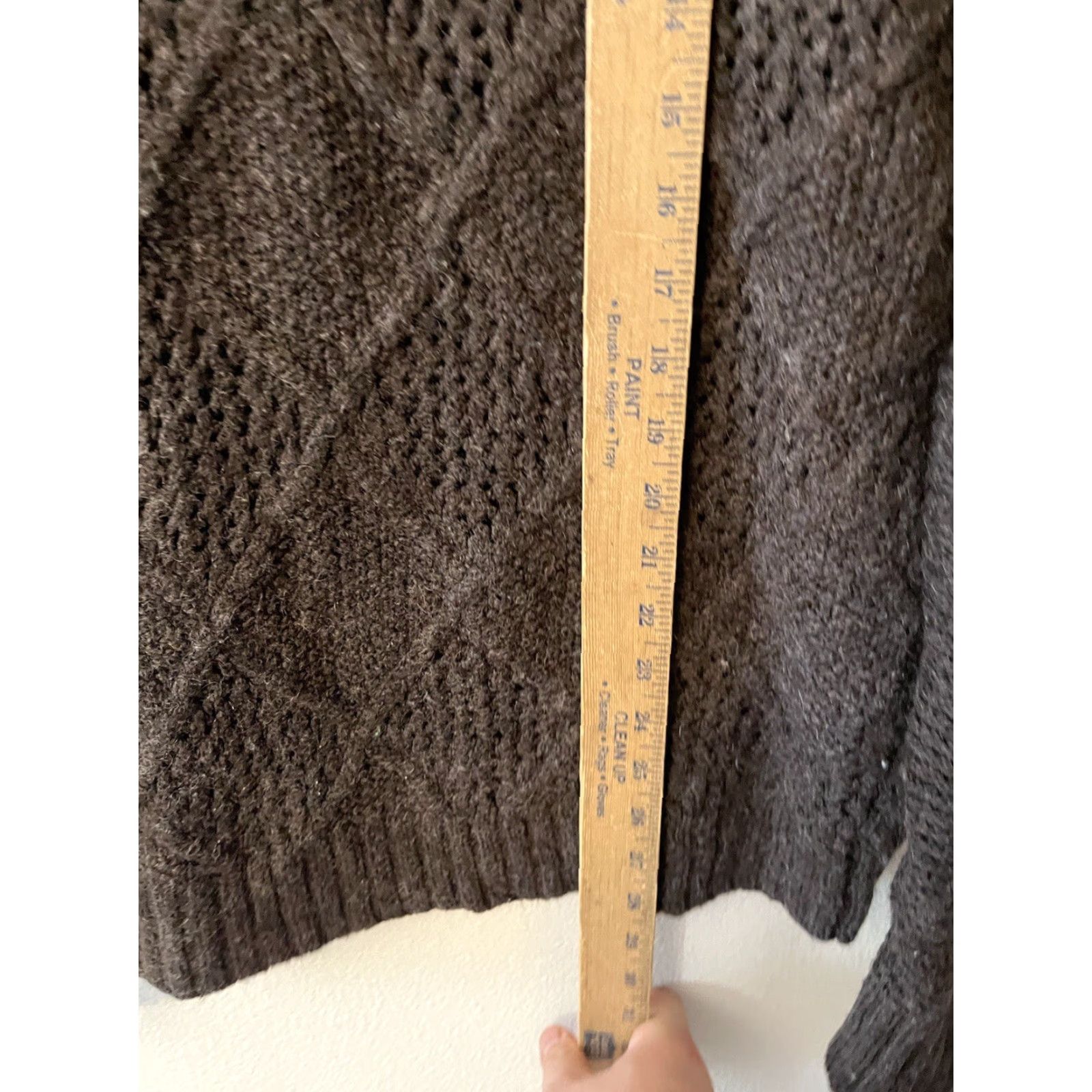American Eagle Outfitters American Eagle Sweater Womens Medium Brown Diamond Stitch Crewneck Pullover Size M / US 6-8 / IT 42-44 - 4 Thumbnail