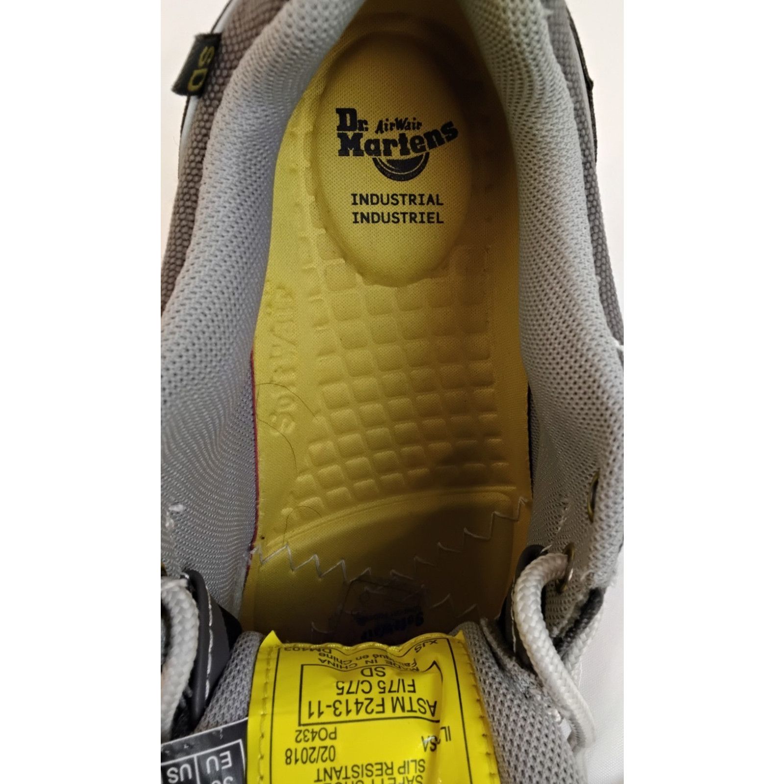 Dr. Martens Dr Martens Industrial Steel Toe Shoes Women's 5 Gray Mesh Size US 5 / IT 35 - 11 Thumbnail