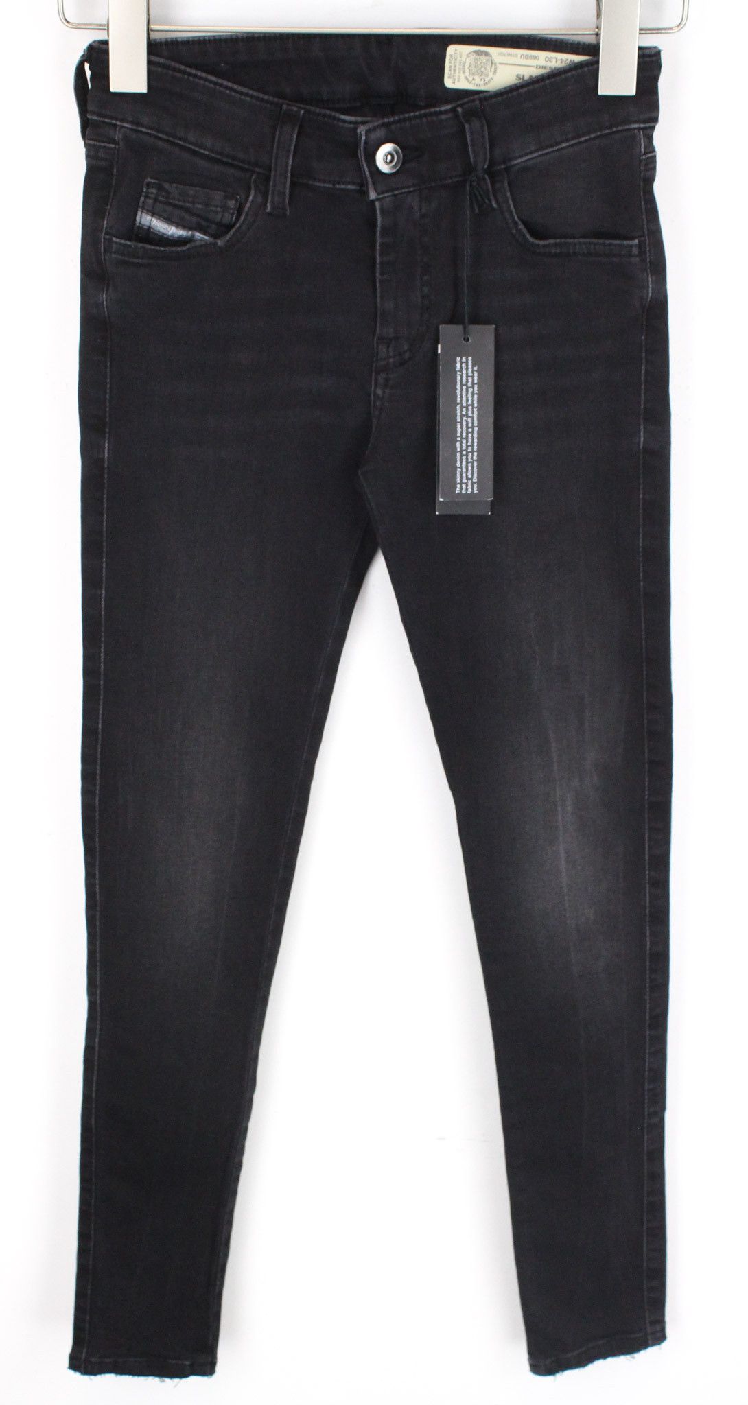 Diesel SLANDY-LOW 069BU W24/L30 Grey Stretch Jeans 70150 Size 24" / US 00 / IT 34 - 1 Thumbnail