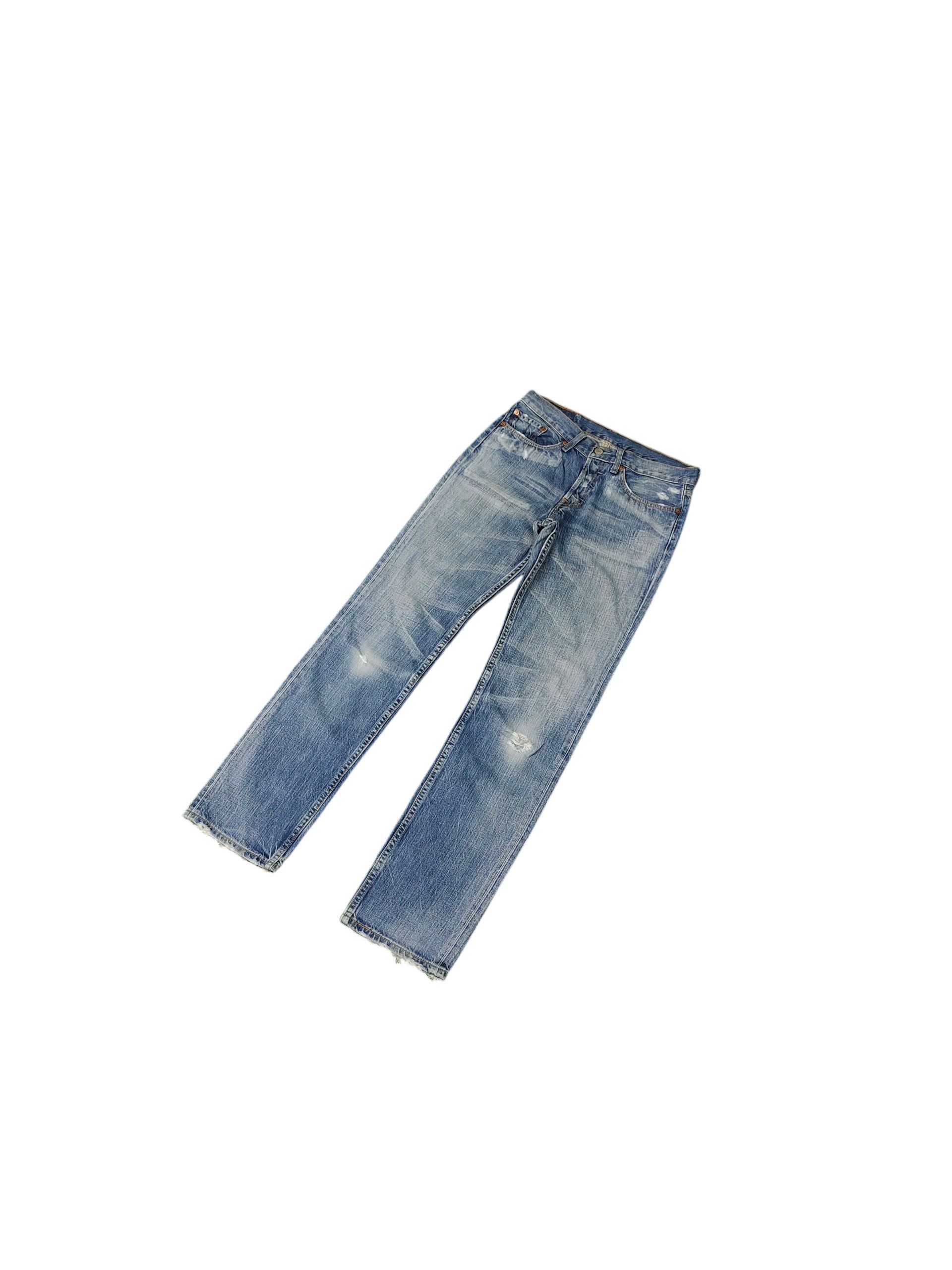 Levi's Vintage Levis 501 Clawmark Distress Jeans Hedi Slimane Size US 30 / EU 46 - 2 Thumbnail