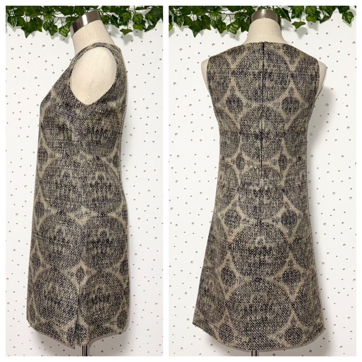 Valentino Genuine Valentino Silk-blend Tweed Sleeveless Dress 38 Size XS / US 0-2 / IT 36-38 - 7 Thumbnail