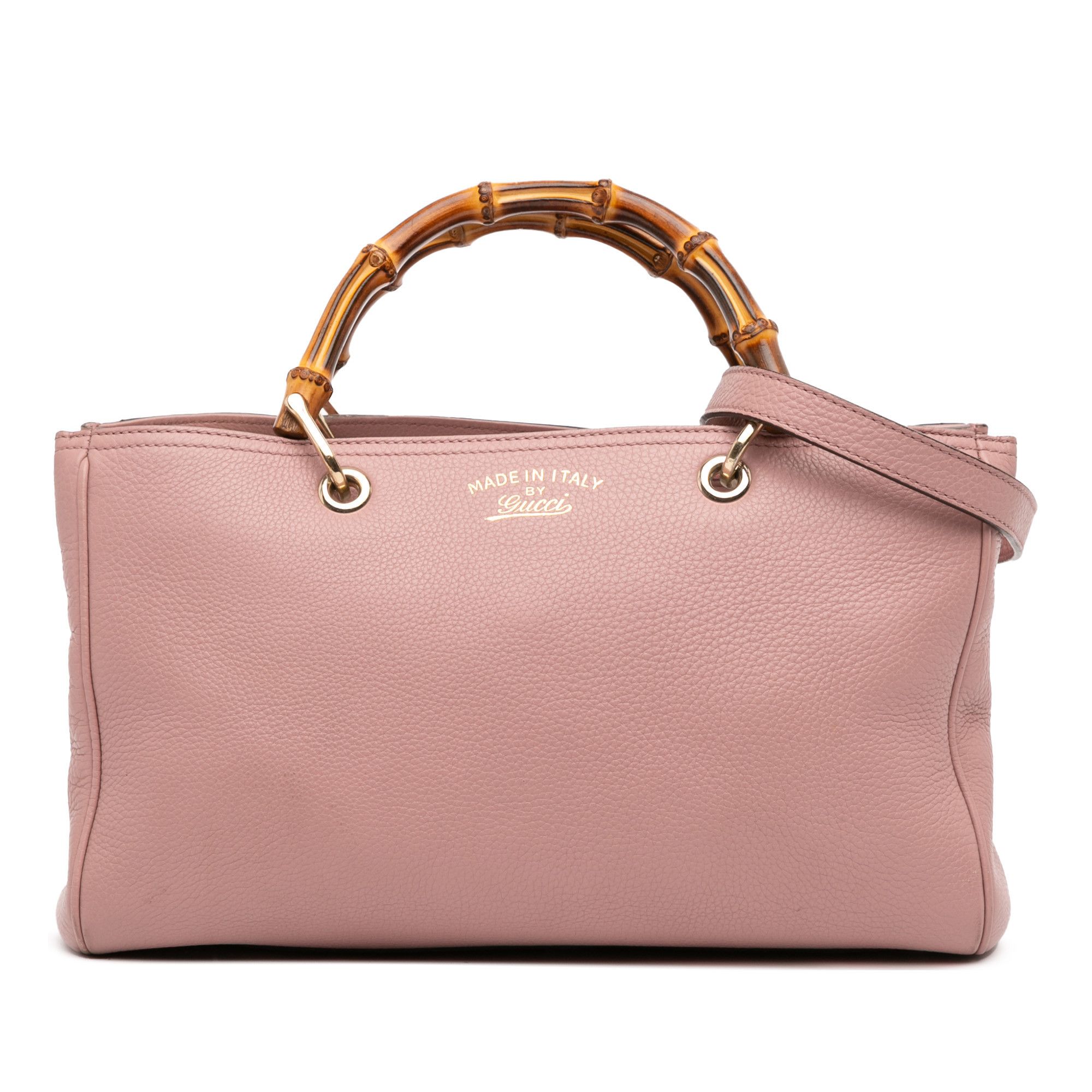Gucci Gucci Medium Calfskin Bamboo Shopper Satchel Size ONE SIZE - 1 Thumbnail