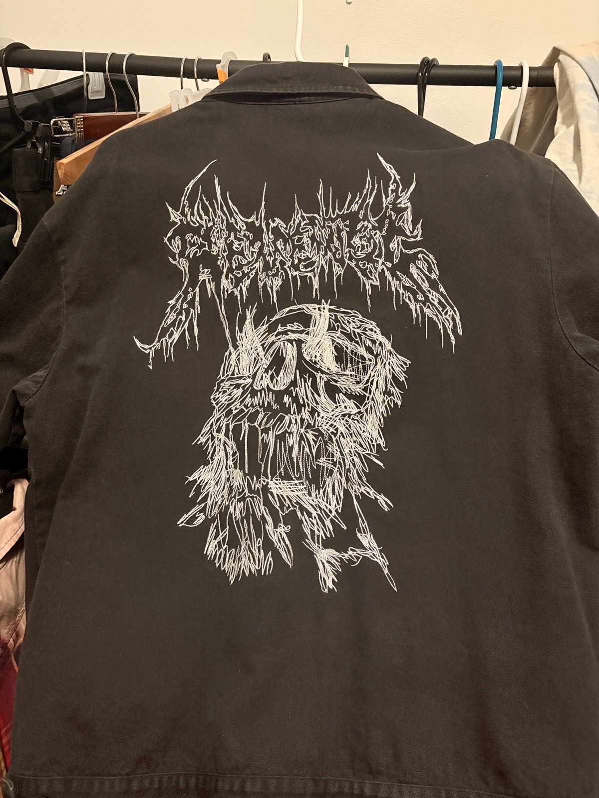 Revenge Revenge Skull Embroidery Jacket Size US XL / EU 56 / 4 - 4 Thumbnail