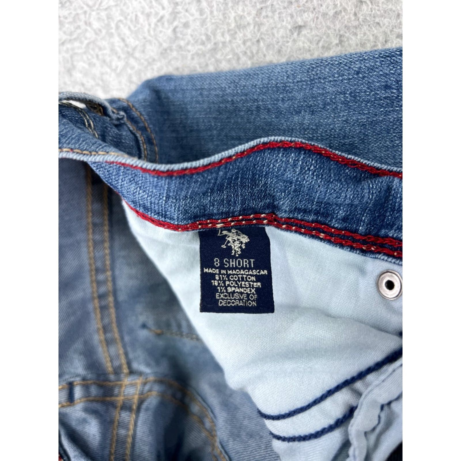 Vintage US Polo Assn Women's Jeans Skinny Mid Rise Blue Denim 8 Classic Modern Size 30" / US 8 / IT 44 - 4 Thumbnail