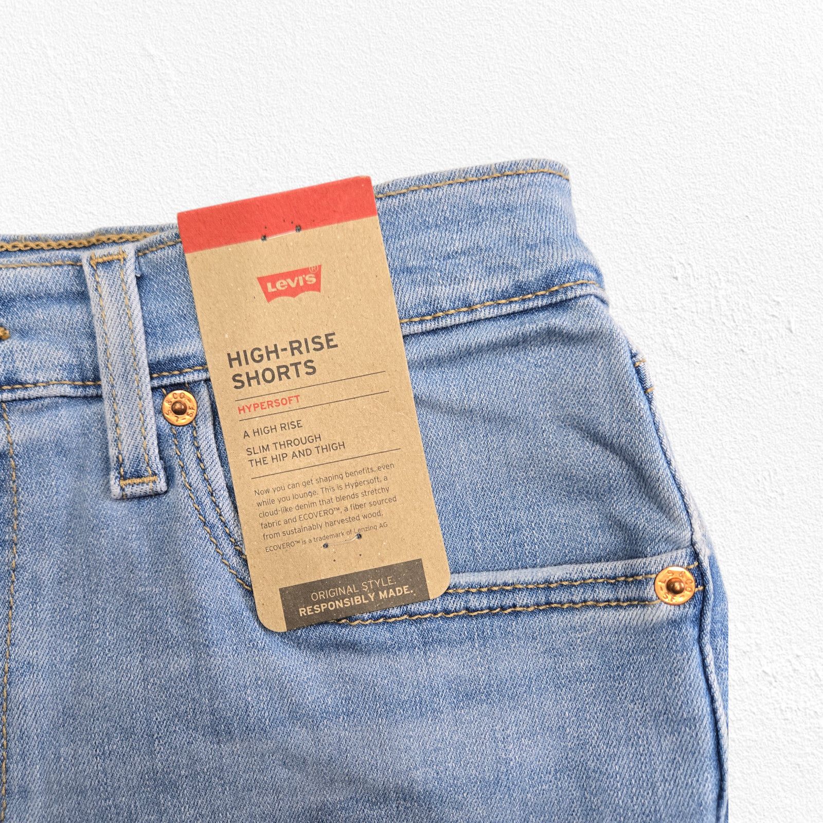 Levi's Levis High Rise Cut Off Denim Shorts Size 28 Size 28" / US 6 / IT 42 - 4 Thumbnail