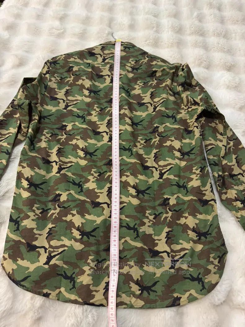 Saint Laurent Paris Saint Laurent Paris size 41 Original Camouflage Men's Shirt Size US XL / EU 56 / 4 - 8 Thumbnail
