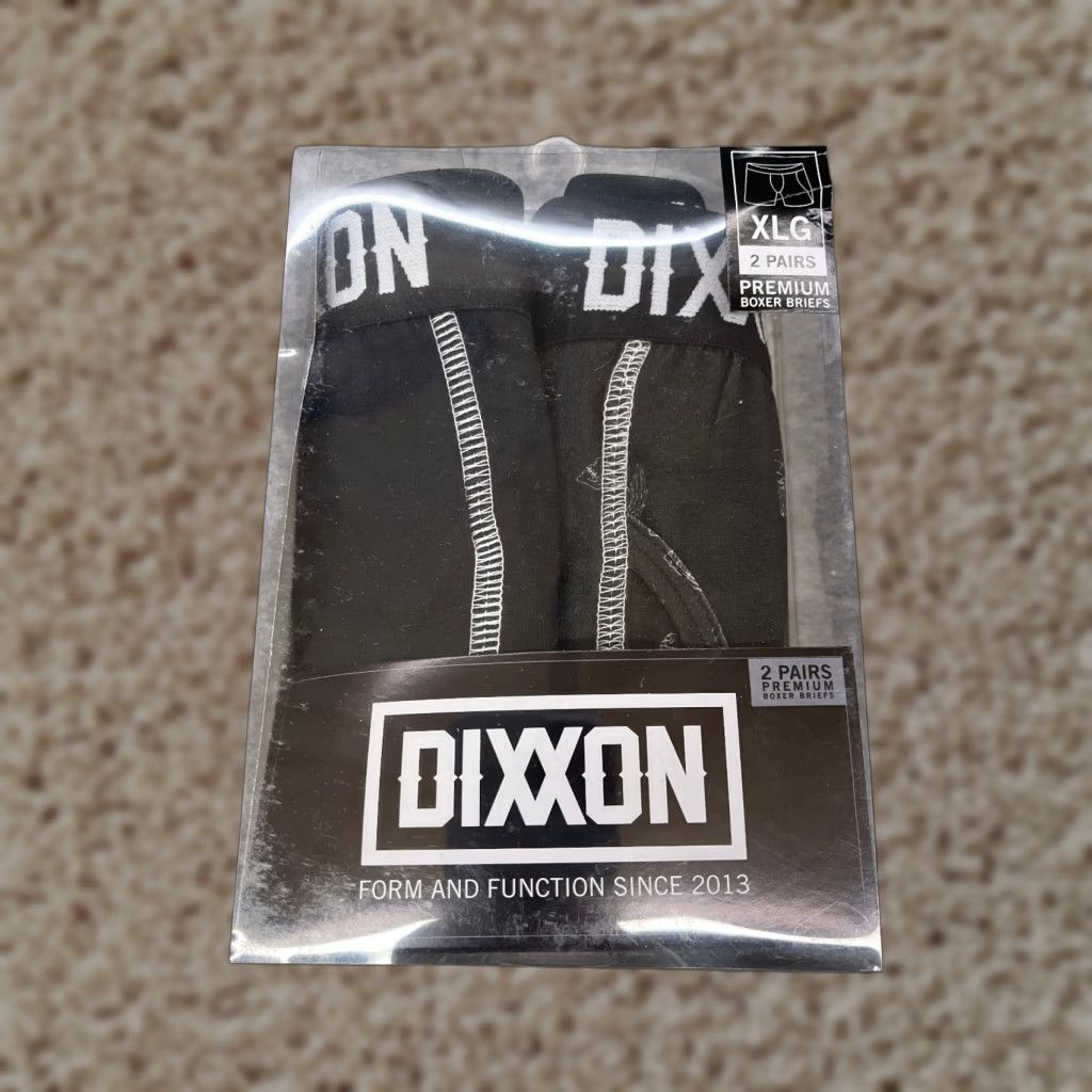 Vintage Dixxon Boxer Briefs Men Extra Large Black Skull Wings 2 Pack Underwear Mens XL Black Skull Punk Twofer Break-in? Size 46R - 1 Thumbnail