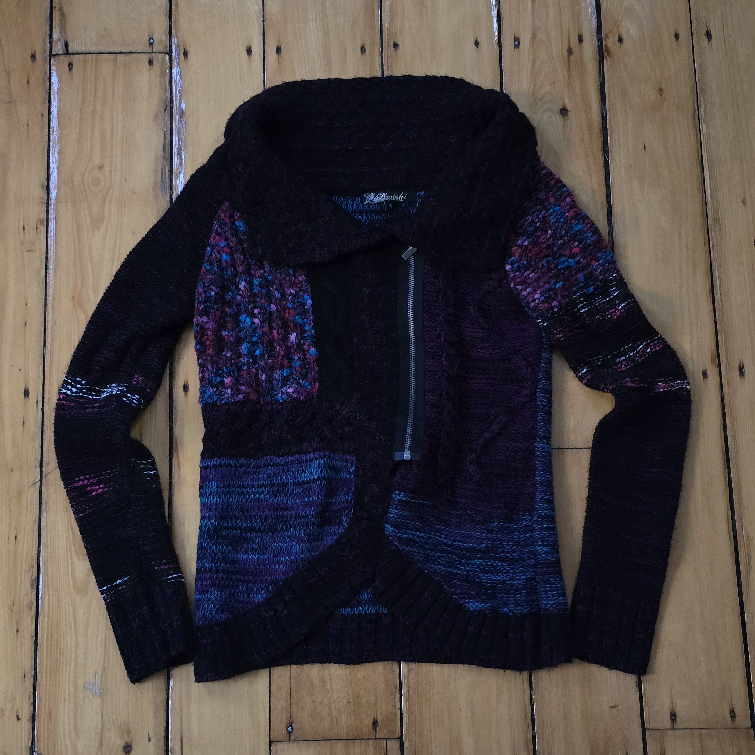 Hysteric Glamour Kowshi Knit High Collar Zip Caridgan Size US S / EU 44-46 / 1 - 1 Thumbnail