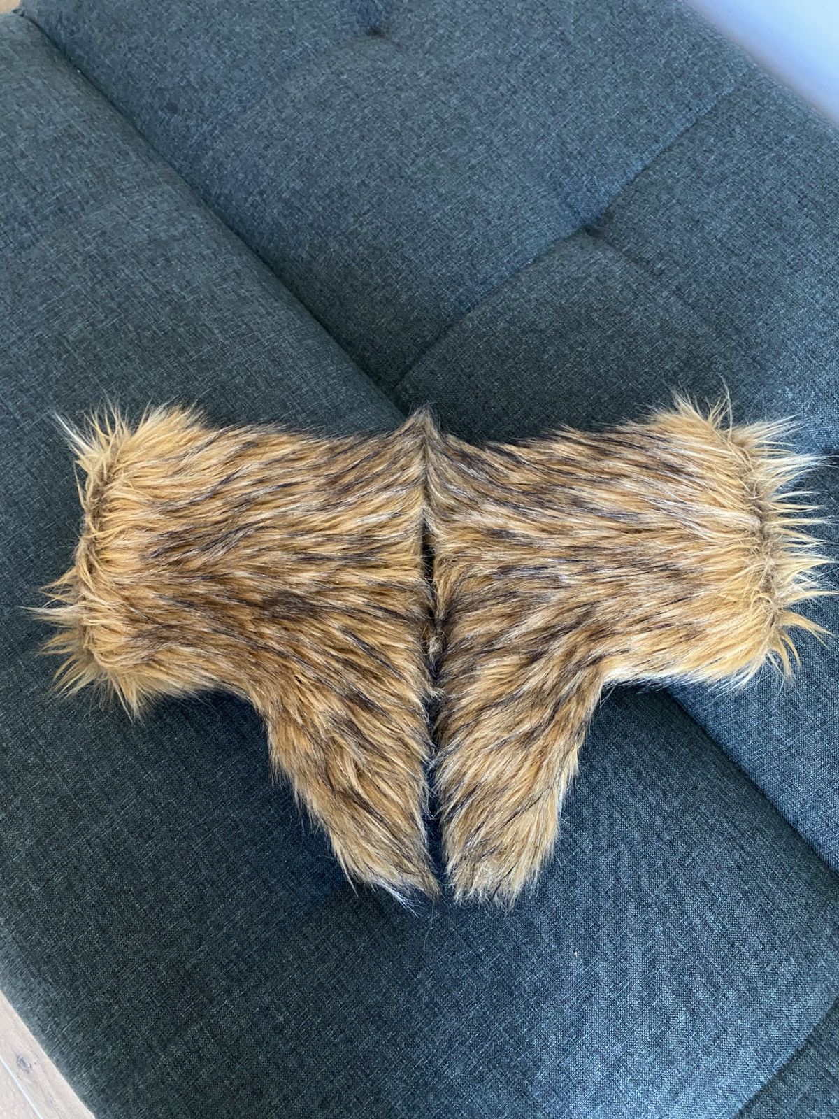 If Six Was Nine Vintage Faux Fur Fuzzy Boots Full Mohair Avant Garde Y2K Size US 9.5 / EU 42-43 - 6 Thumbnail