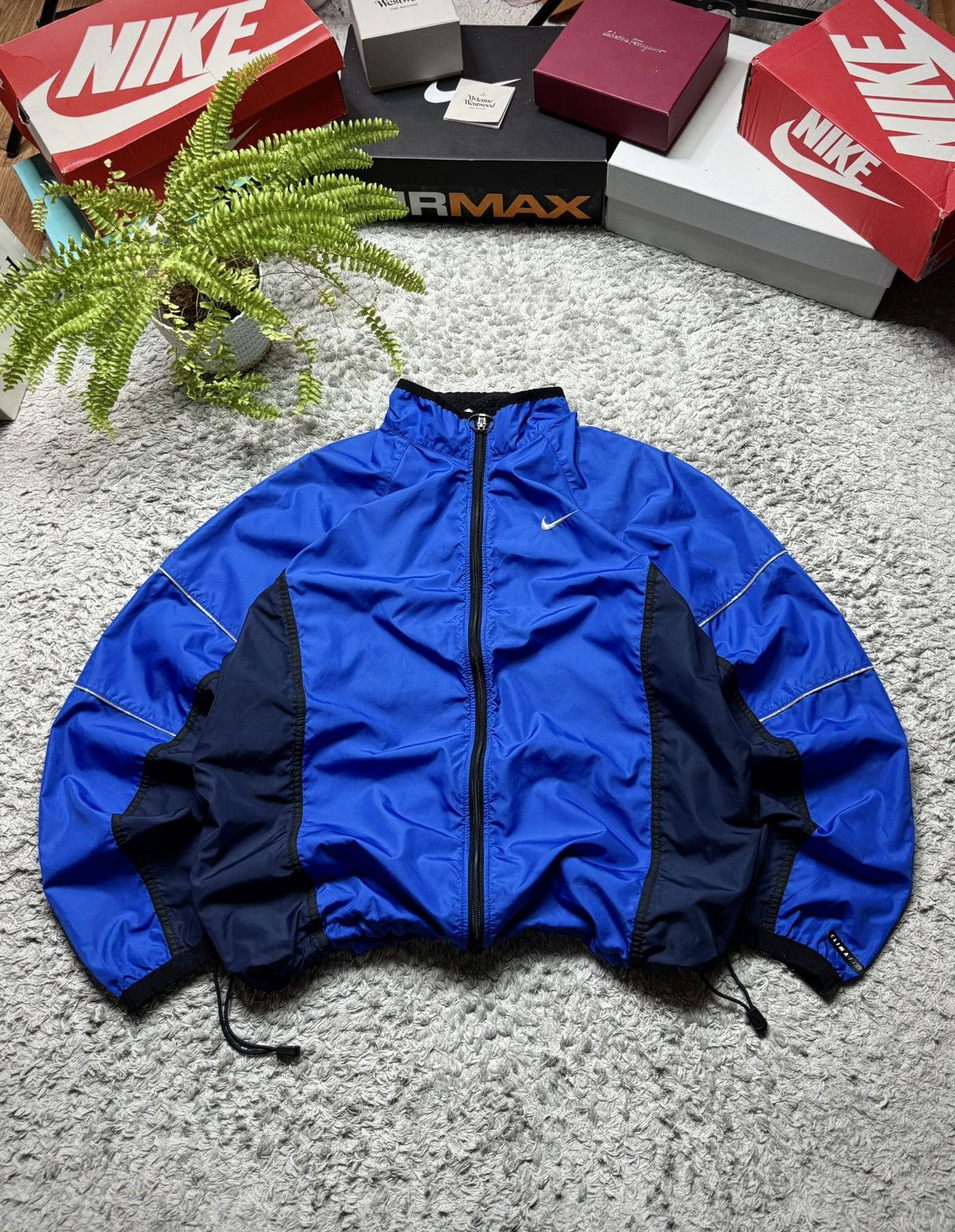 Nike 90s Nike Jacket Vintage Rare Nylon Drill Streetwear Retro Size US L / EU 52-54 / 3 - 3 Thumbnail